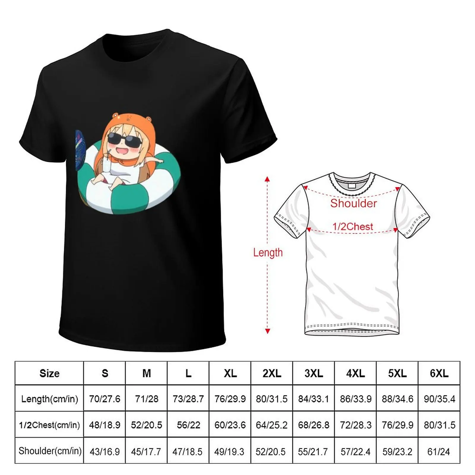 Umaru Chilling Himouto Umaru-chan T-Shirt men t shirt cotton 100% T-Shirt
