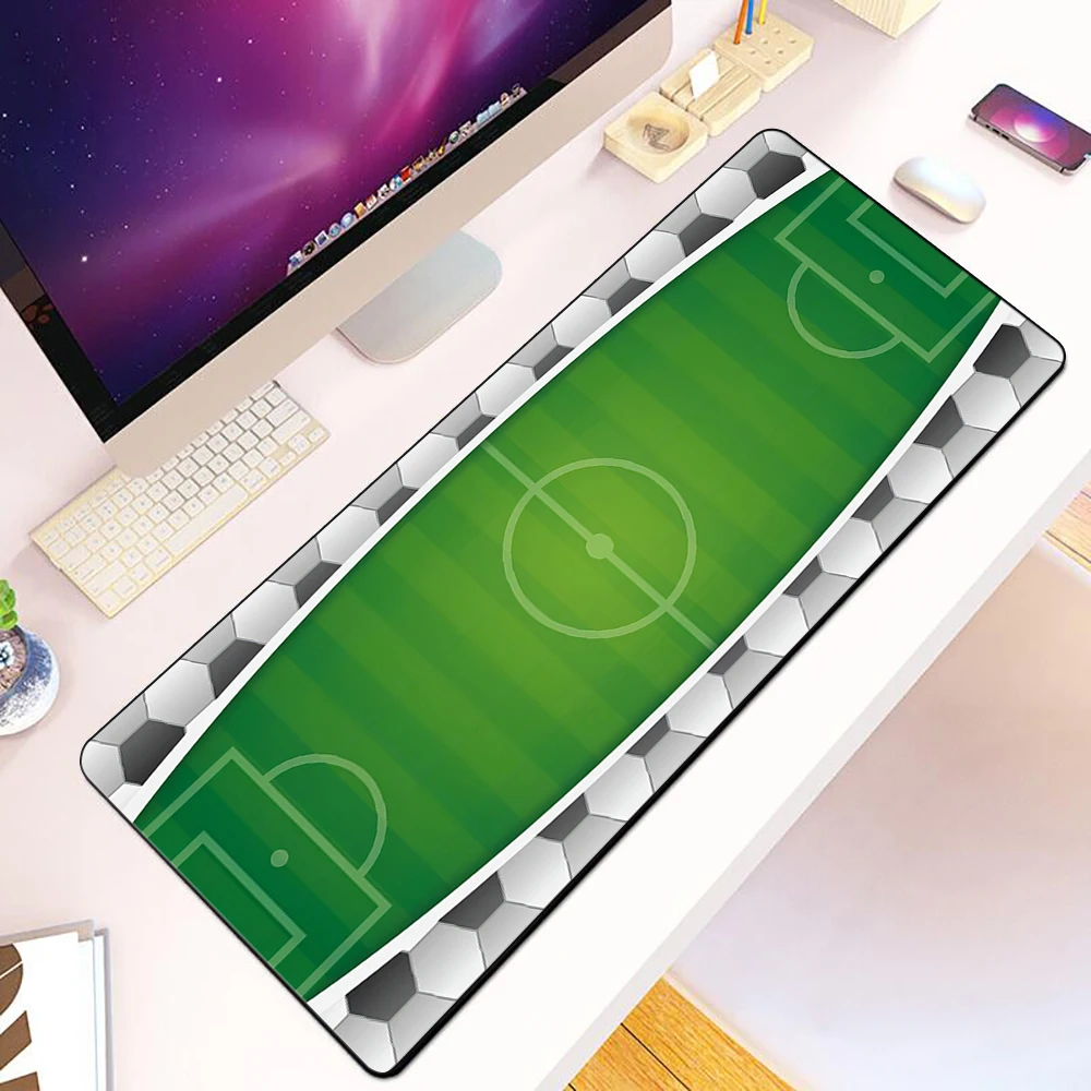 Football Field Plan Mousepad HD Printing Computer Gamers Locking Edge Non-slip Mouse Pad XXL90x40cm Keyboard PC Desk Pad
