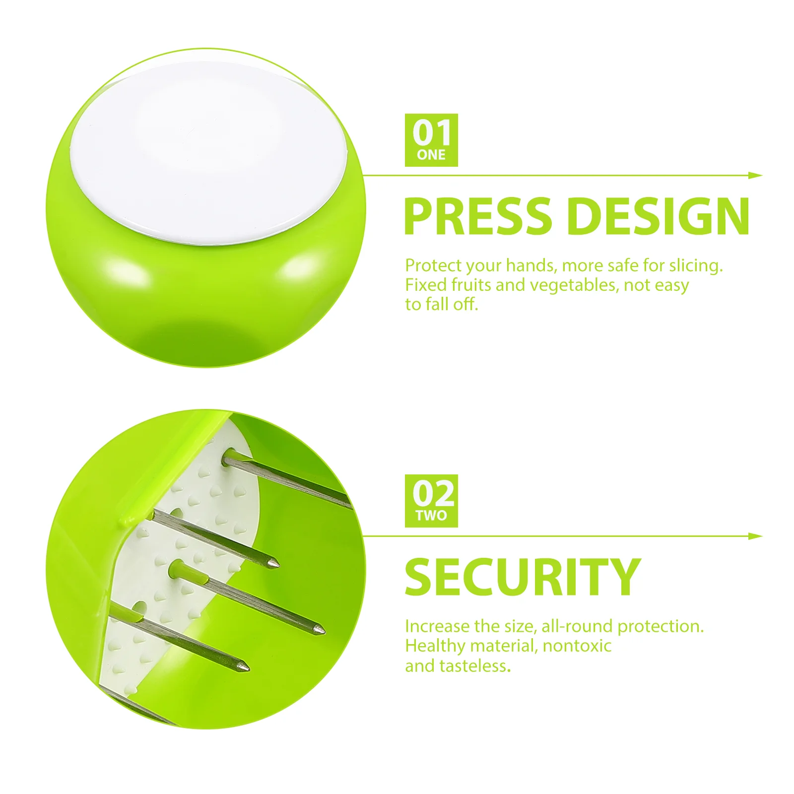 قطعتان من حامل أمان لقطاعة الطعام ومبشرة الجبن وأداة حماية مبتكرة مدمجة