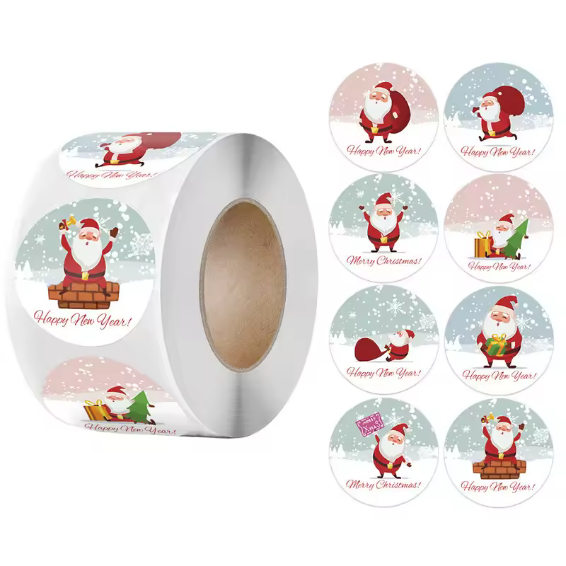 Children's Christmas gift label stickers School teachers commended students reward Self-adhesive Decorative gifts series - Image 17