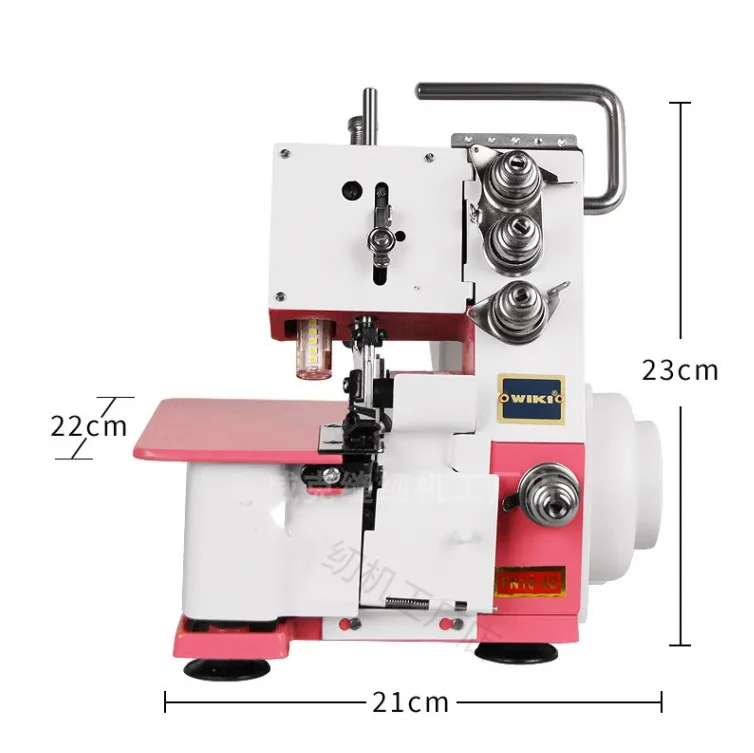 Mała owerlokowa maszyna do szycia strona główna trzy nici cztery nici przenośna maszyna do szycia owerlokowa jedno urządzenie do szycia