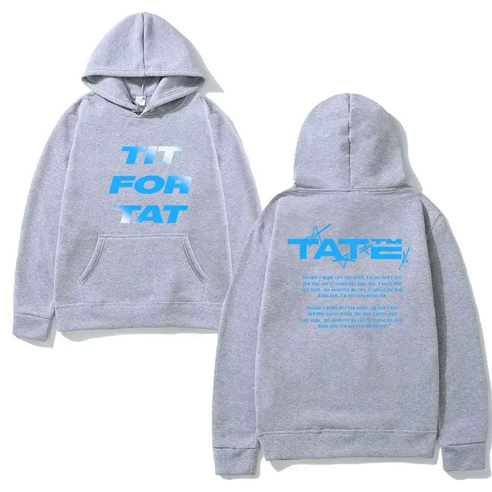 

Tate McRae TITFORTAT NEW Album Hoodie for Autumn/Winter 2025 New Grunge Sweatshirts Punk Long Sleeve Clothing Hooded Pullovers