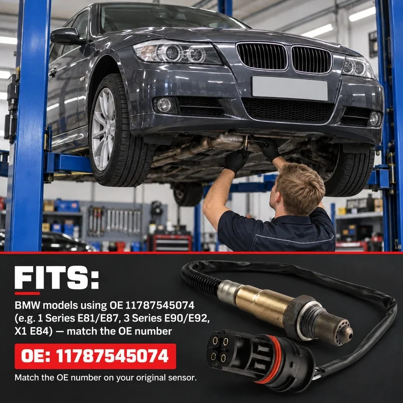 11787545074 Rear Downstream Oxygen O2 Sensor for BMW 1 Series E81 E87 3 Series E90 E92 X1 E84 After Catalytic Converter