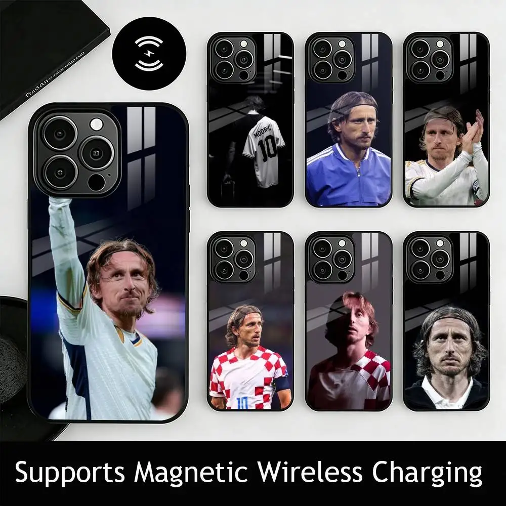 Football Star L-Luka Modric gift Phone Case For iPhone17,16,15,14,13,12,11 Plus,Pro Supports Magnetic Wireless Charging