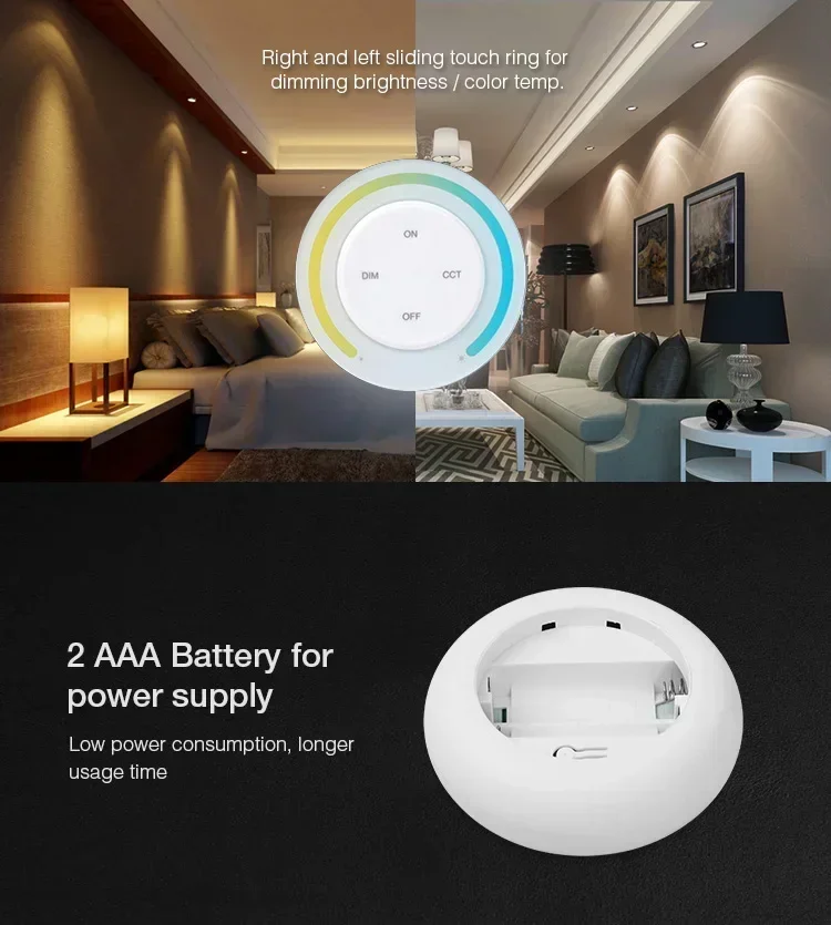 Miboxer 2.4G LED Controller Sunrise Remote Rainbow Remote S1-B S1-W S1-G S2-B S2-W S2-G For Color Temperature RGB+CCT LED Strip