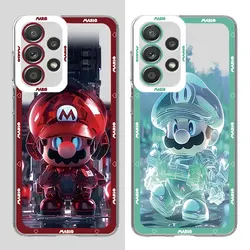 Cartoon Super M-Marios B-Bros Phone Case for Samsung Galaxy A23 A25 A33 A73 5G A13 A24 A54 A34 A15 A14 4G Cover