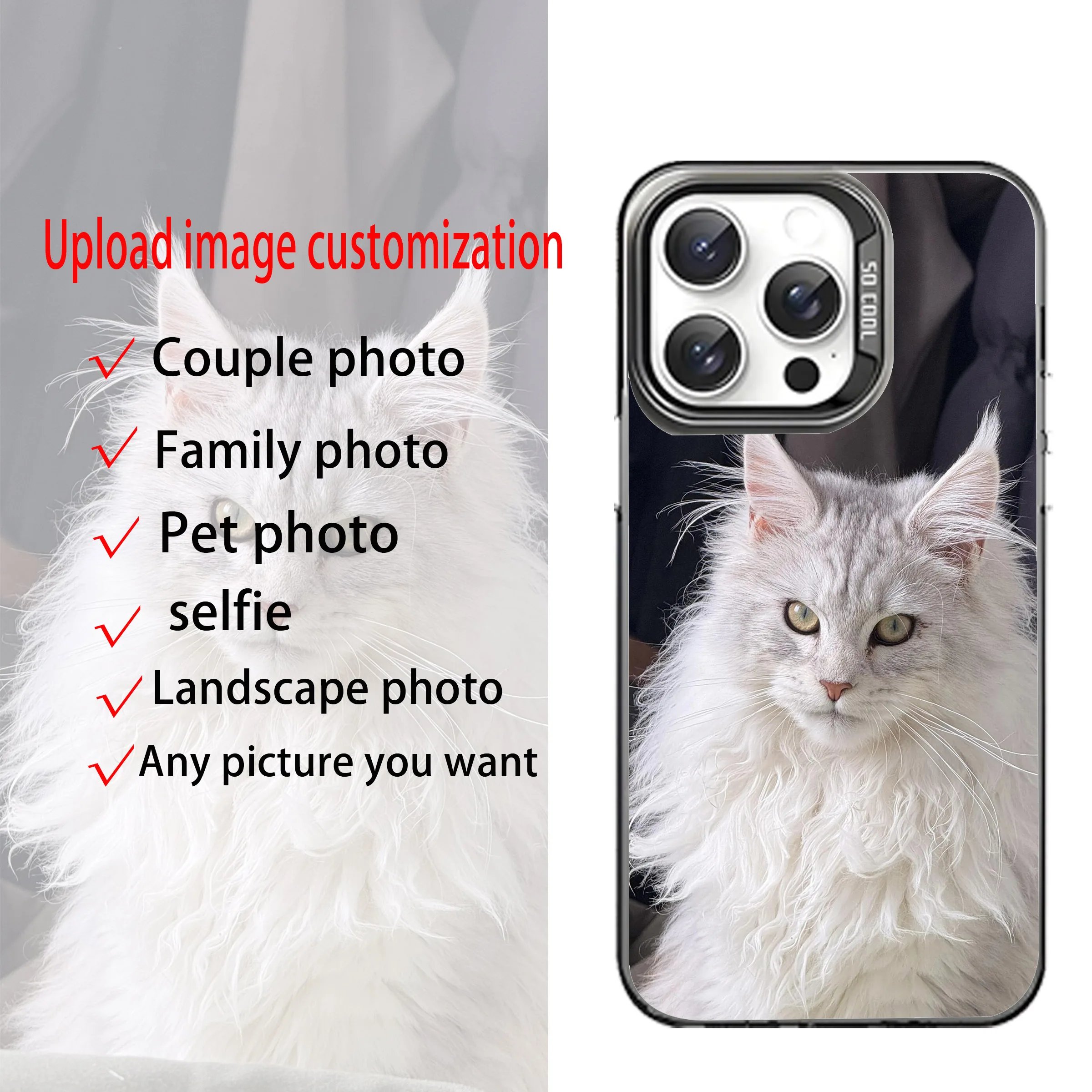 آيفون 16 15 14 13 12 11 Pro Xs Max Mini 16e XR 7 8 Plus SE 2020 2022 حافظات صور مخصصة لحياة الحيوانات الأليفة صور تصميم صور