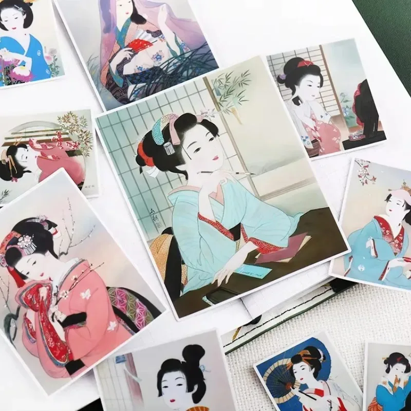Stickers 27pcs Japanese Girls Handbook Waterproof Beauty Daily Decoration Tool Korean Cartoon Expressions Painting Waterproof