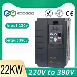 9600 Serie, 22kw Variabele Frequentie Aandrijving Enkele Fase Ingang 220V Drie Fase Output 380V Motor Frequentieomvormer Vfd