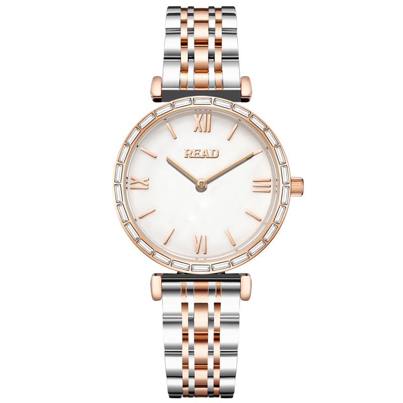 READ Ladies Elegant Analog Wrist Watch | Stainless Steel Band | Daily Water Resistant Quartz Women Wrist Watch