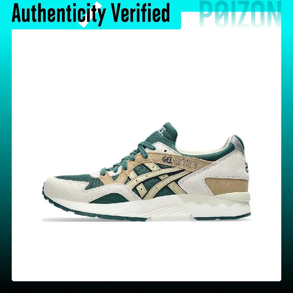 ASICS Gel Lyte 5 Wear resistant And Lightweight Low top Casual Shoes Men's Green White 1203A344-301