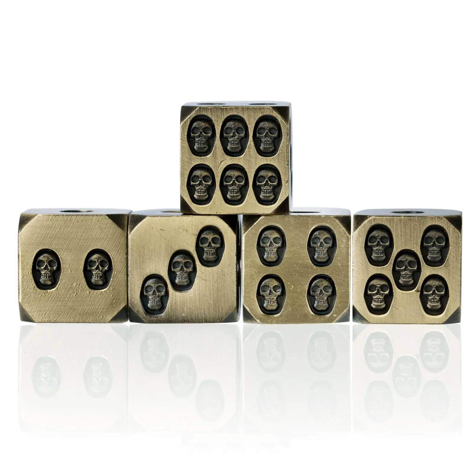

6 шт. 6-сторонний металлический набор кубиков D6 Череп D&D Dice для Dungeon Dragon Dice Настольная игра RPG Dices Набор многогранных кубиков D6