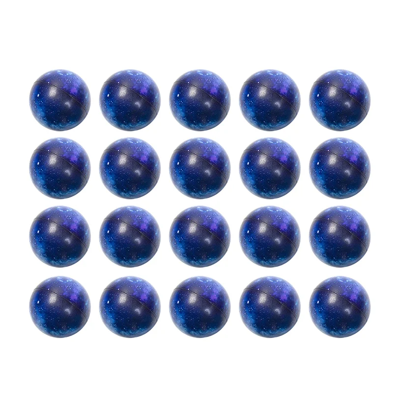 20 Pack Galaxy Stress Balls,2.5 Inches Space Theme Squeeze Balls,Stress Relief Ball Squeeze Anxiety Fidget Sensory Balls