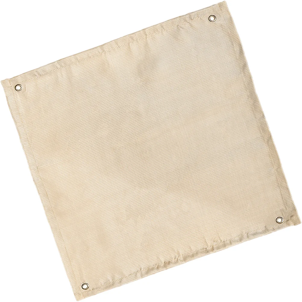Fiberglass Fireproof Blanket Outdoor Fire Mat Camping Fire Resistant Mat Reinforced Copper Eyelets Portable Camping Accessory