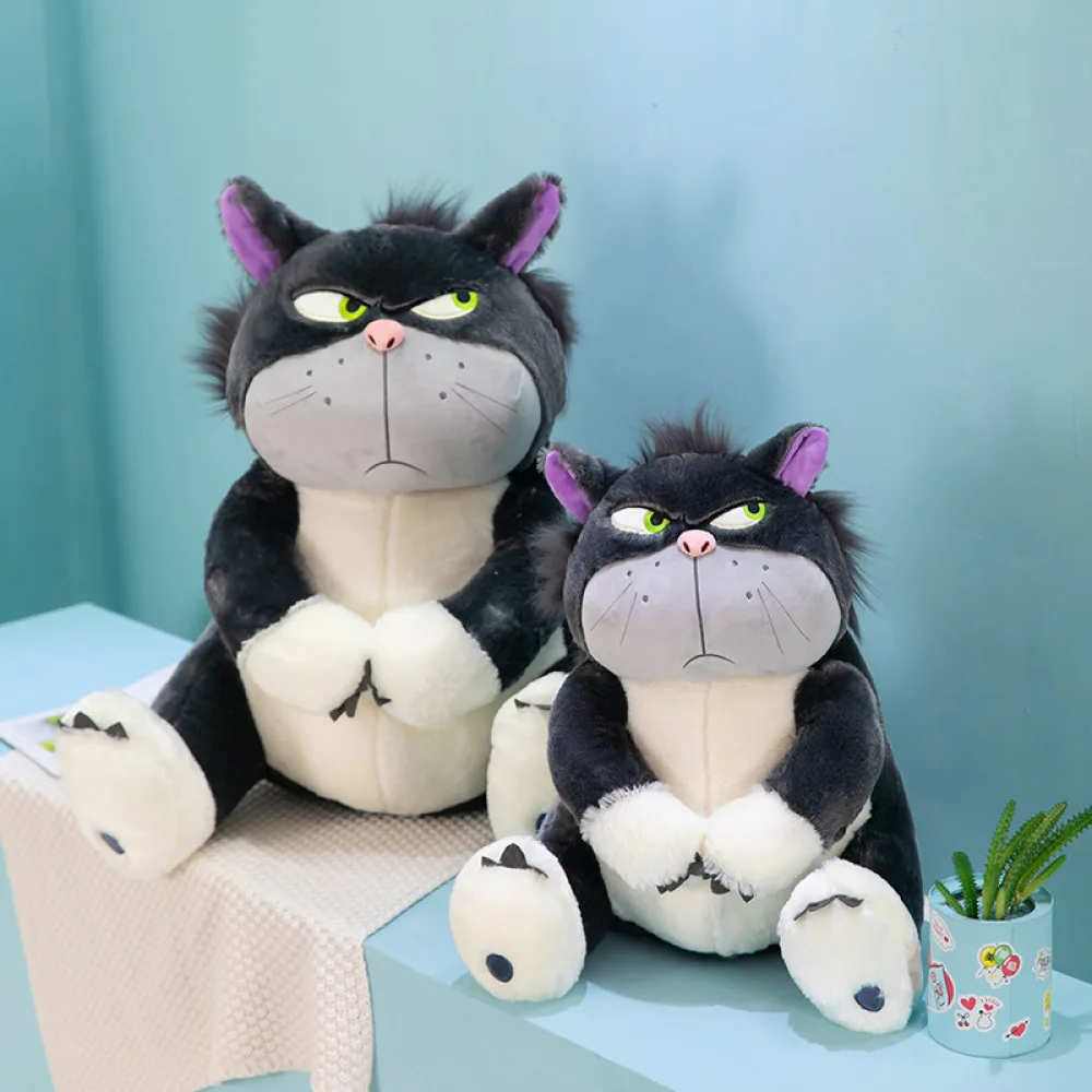 Disney Lúcifer Cat Plush Toy, Boneca de Expressão Ruim Bonito, Travesseiro Infantil, Presente de Aniversário