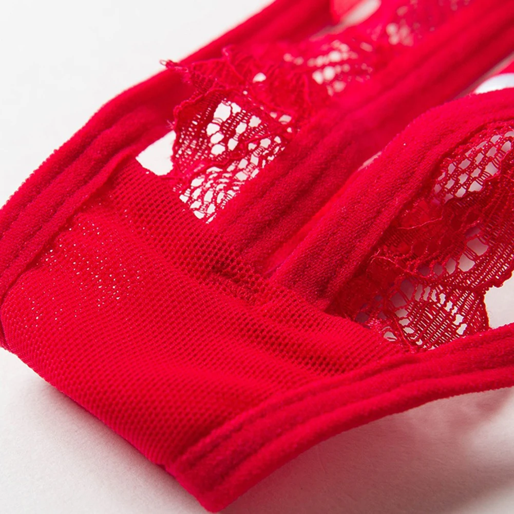 

Gstring Women Lace Sexy Underwear Open Crotch Pearly Thong Panties Briefs for Hot Girls Transparent and Comfortable Free Size