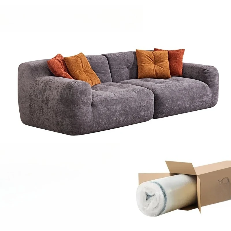 

Современный бархатный тафтинговый комбинированный диван для гостиной, 3-местный, в вакуумной упаковке, герметичный компрессионный безрамный диван из пеноматериала