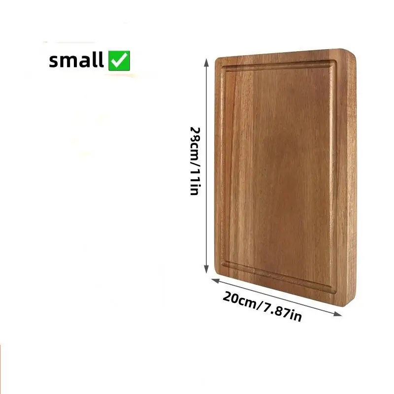 Beuken Walnoot Houten Snijplank Keuken Hakblok Kaas Vlees Slagerblok - Duurzame Houten Snijplank voor Keuken