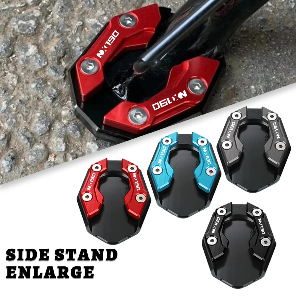 

For Honda NX190 NX 190 2024 2025 2026 Motorcycle Accessories CB190X CB 190X Kickstand Side Stand Enlarger Extension Plate Pad