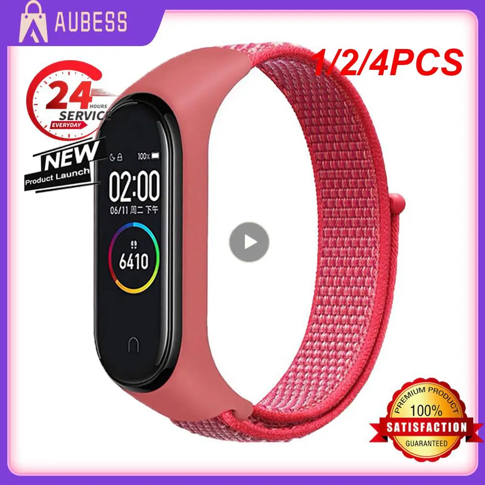 Bracelet de rechange en nylon respirant pour Mi Band, bracelet de sport pour ATA Band 7, 6, 5, 4, 1, 2, 4 pièces