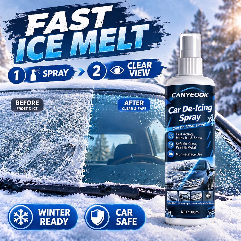 CANYEOOK Vehicle Frost Remover Fast Melt Ice Snow Avoid Rough Deicing For Windshield Mirror Lamp Door Lock And Latch