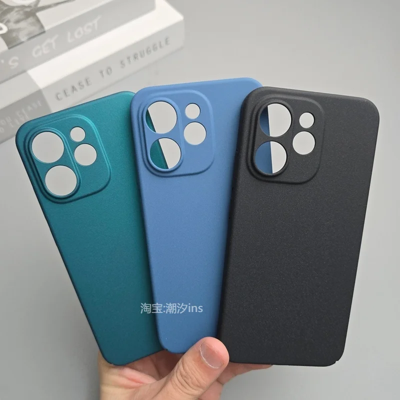 Case for Reno 15 Pro Frosted Sandstone Hard PC Cases for Reno15 5G 15pro Matte Shockproof Bumper Full Camera Cover