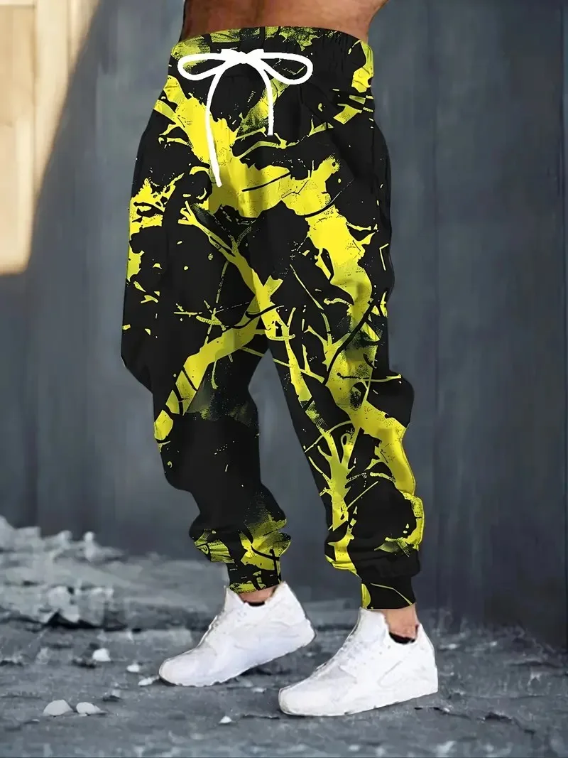 

The new men's trousers for the autumn of 2025 are casual and fashionable 3D printed outdoor sports trousers