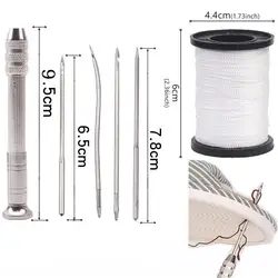 Leather Sewing Awl Set Replaceable Multifunctional Shoes Repair Tool Kit Punch Stitching Needles DIY Sewing Leathercraft
