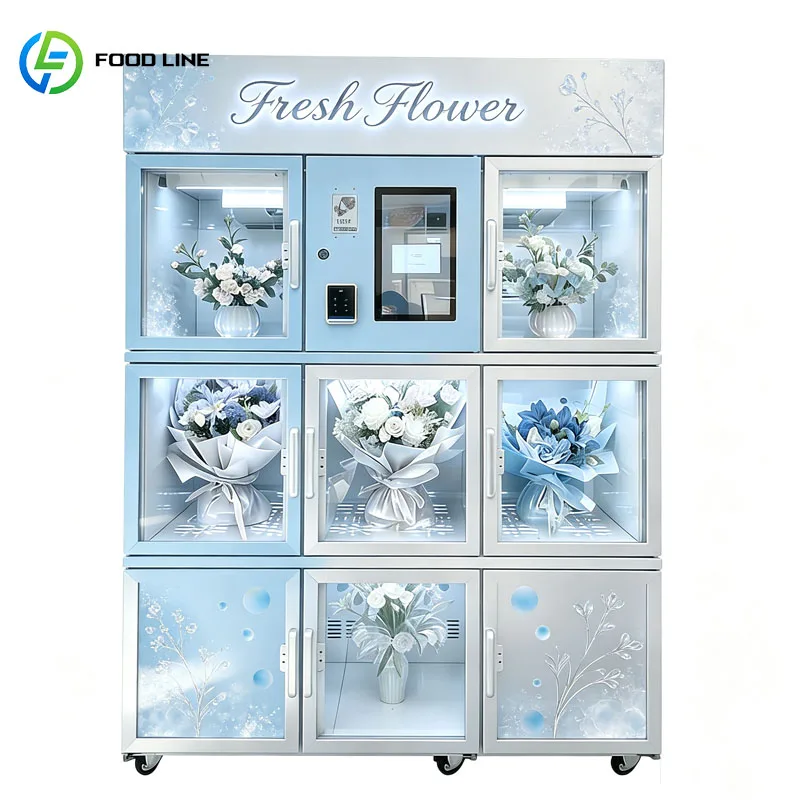 Cheap Flower Vending Machine Smart Floral Bouquet Dispenser Factory Direct Cashless System For Mall Store Airport Customized
