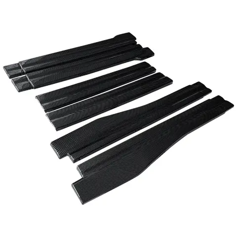 Biltillbehör Kolfiberutseende Sidokjolar Kit Läpplist Spoiler För Mercedes Benz C-Klass W204 C63 2007-2014 6 best sales w204 sidokjol - №1