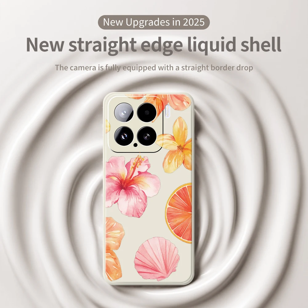 Custodie per telefoni stile frutta fiore per Xiaomi Mi 15 Ultra Mi 14T 13T 12T 11T Pro Cover in silicone per Xiaomi Mi 13T Pro Mi 11T Custodie