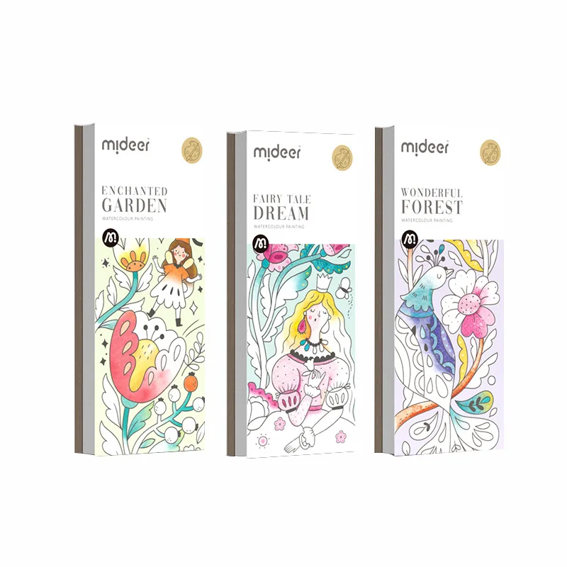 Mideer Kinder Wasser Malbuch Zeichnung Licht Aquarell Malerei Graffiti Kunst und Handwerk Kinder 3 Jahre +