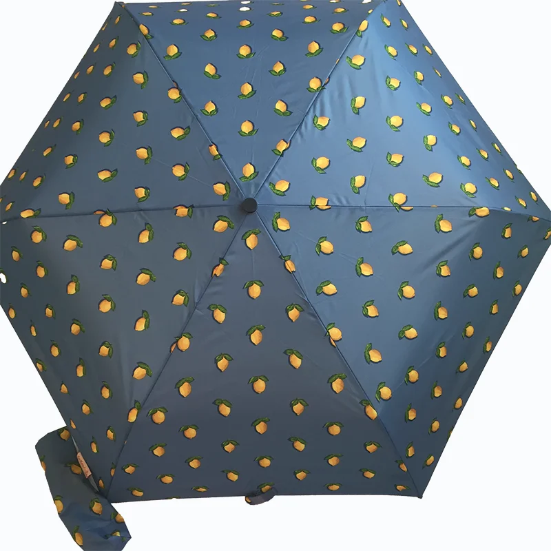 98cm Small Fresh Women's Printed UV Sunscreen and Anti UV Folding Umbrella Ultra Light Windproof Round Aluminum