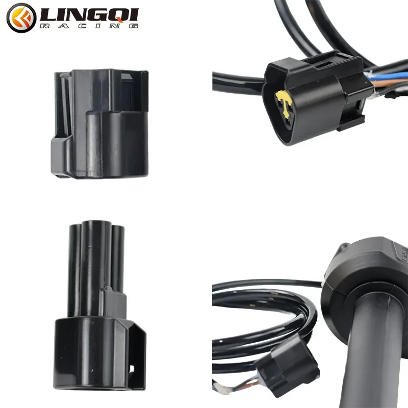 LESQUE Pit Dirt Bike 3 Pin Throttle Knob Connector Speed Control Plug For   Light Bee Ultra Bee Off-Road Parts