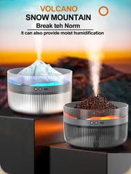 Air Humidifier Aroma Diffuser 1L Purifier Volcanic iceberg Night Light USB Ultrasonic Cool Mist Sprayer Essential Oil Fragrance