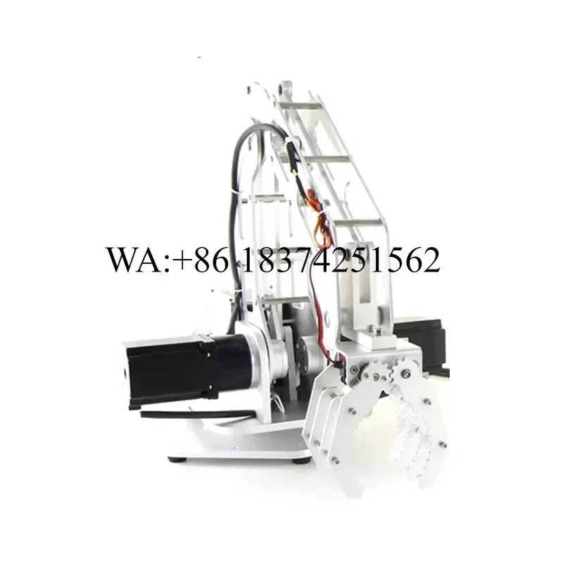 Wmwmnu for 2.5Kg Payload 4 Axis Stepper Robot Arm Industrial Automatic Assembly Line Manipulator Claw Gripper Desktop Large