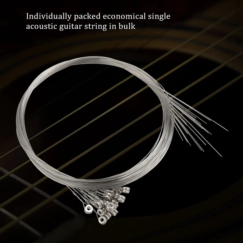 Trendy! 20-Pack Single Electric Guitar Strings Bulk .011 High E (Medium) 11 Gauge