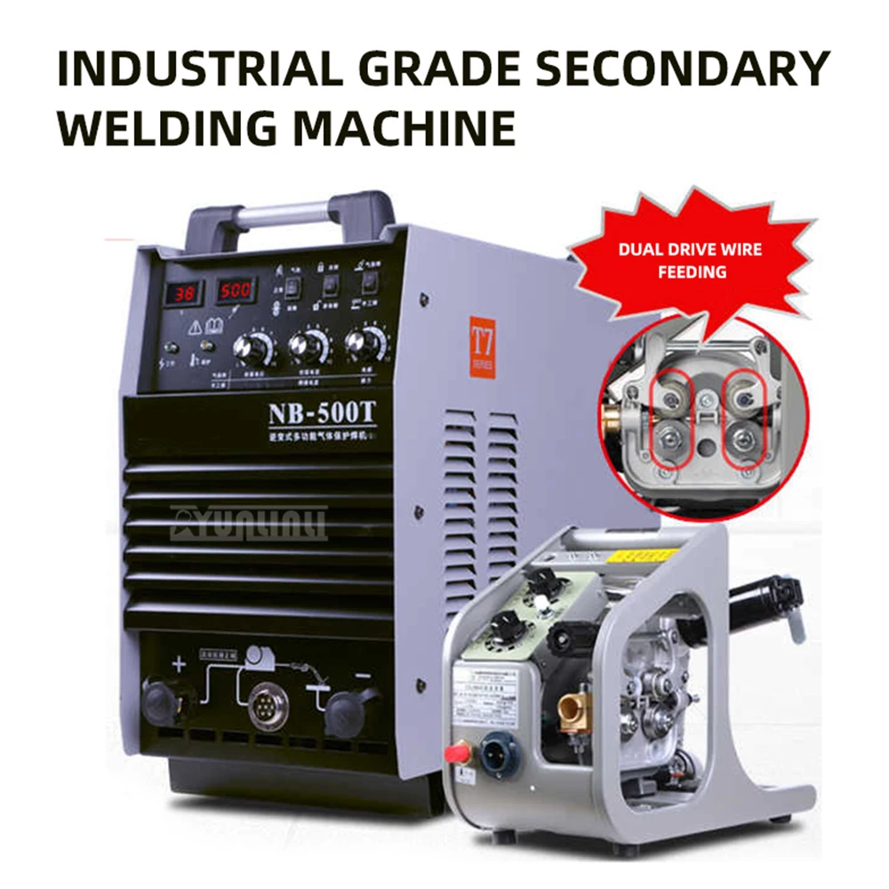 Industrial 500A / 350T CO₂ MIG Welder – Gas Shielded Welding Machine (Dual-Drive Wire Feeder)
