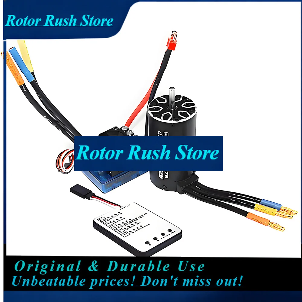 RoRuSSurpass Hobby 4076 1350KV/1550KV/1700KV/2000KV/2250KV Sensorless Brushless Motor 120A 3-6S ESC For 1/8 1:8 RC Car Truck Toy