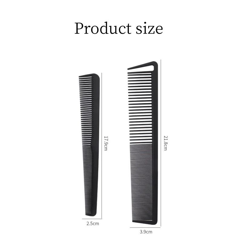 Carbon Fiber Hair Cutting Comb Coiffeur Professional Barber Combs High Temperature Resistance Hairstylist Hairdressing Brush