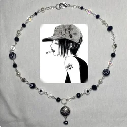 Nana Osaki inspired lotus flower pendant necklace glass beaded