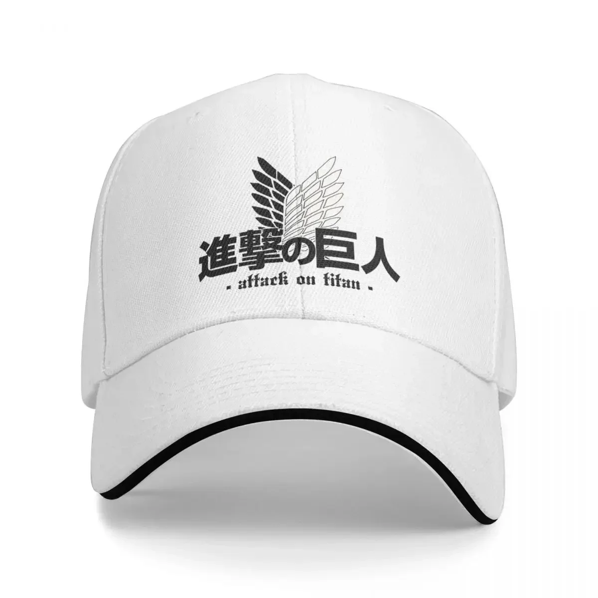 Japanese Anime Attack On Titan Graphic Baseball Caps Retro Sandwich Caps for Men Women Adjustable Sun Hat Sport