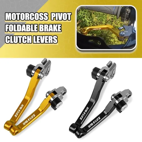 Para SUZUKI RMX450Z RMX 450Z 2010 2011 2012 2013 2014 2015 2016 2017 2018 Motorcoss Dirt Bike Pivot palancas de embrague de freno plegables