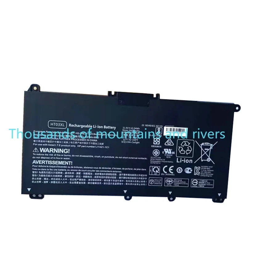 

JI04XL Аккумулятор для ноутбука Hp Elite X2 1012 G2 G2-1lv76ea Сменные аккумуляторы Ji04 Hstnn-ub7e 901247-855 7,7 В 47,04 Втч