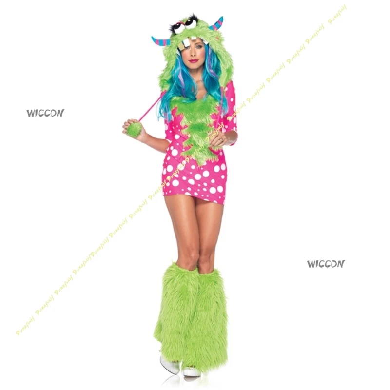 كبير سيئة الذئب القط تأثيري ازياء حزب البدلة فتاة مثير الشتاء المرحلة النساء النمر الراكون الثعلب عيد الميلاد الملبس هالوين موحدة
