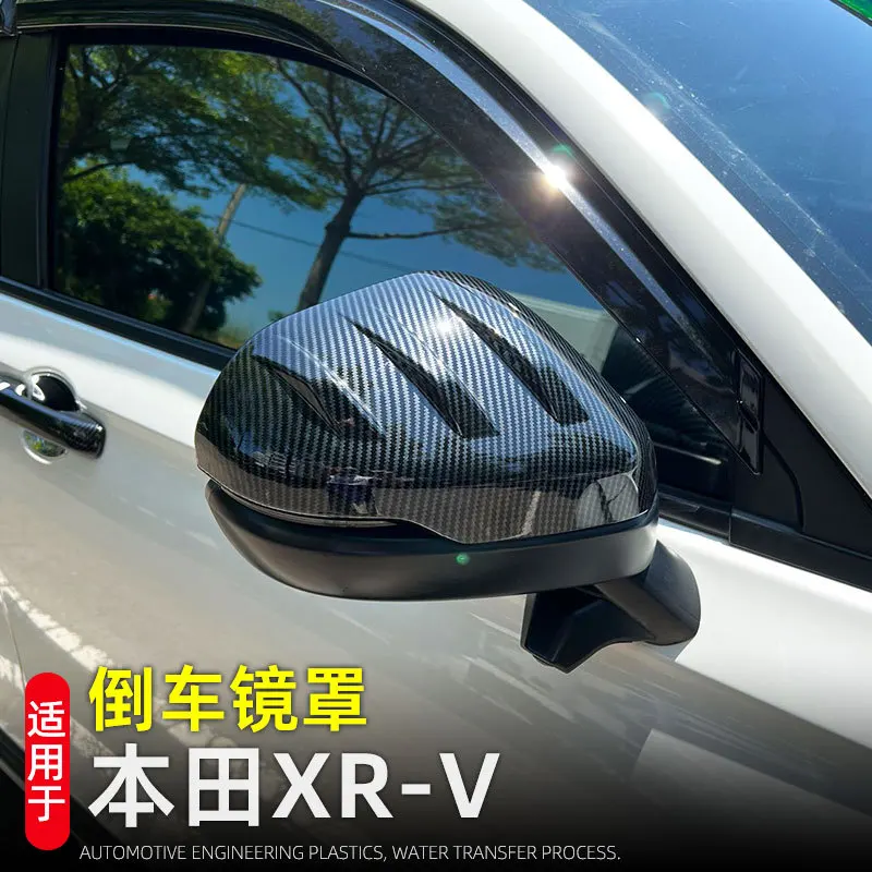 

For Honda XR-V XRV 2022 2023 Car Rearview Mirror Cover Side Wing Rear View Mirror Covers Trim with OX Horn Car Styling