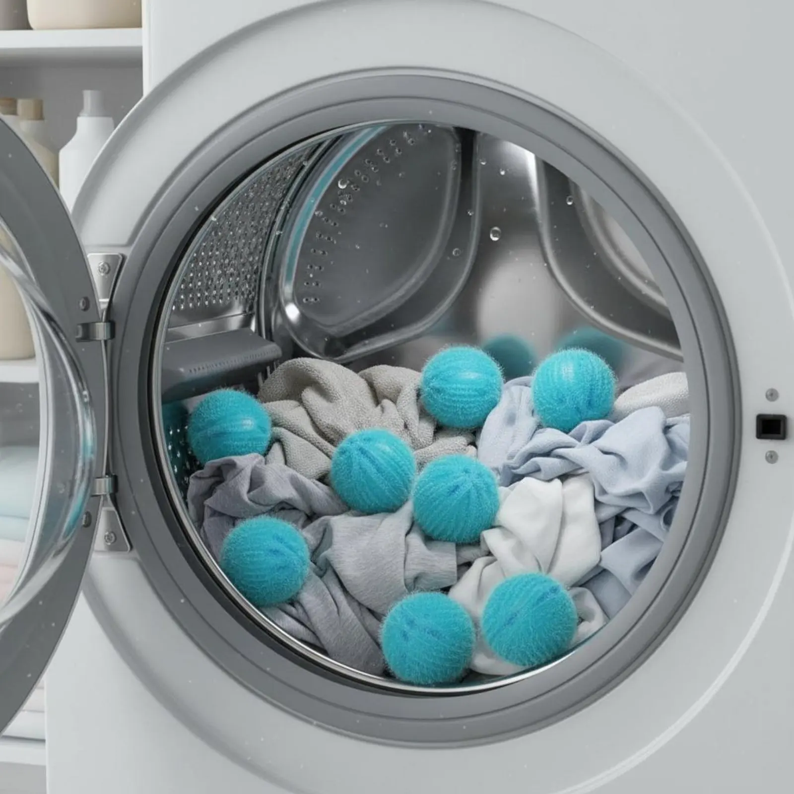 12 Pieces Pet Hair Remover Laundry Sphere Safe on Fabrics Washing Machine Hair Catcher
