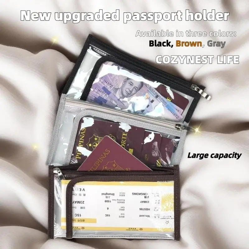 ~Makeup Brush Bag Multi-layer Design Waterproof Cosmetic Storage Bag Passport Document Storage Bag Layered Storage Bag