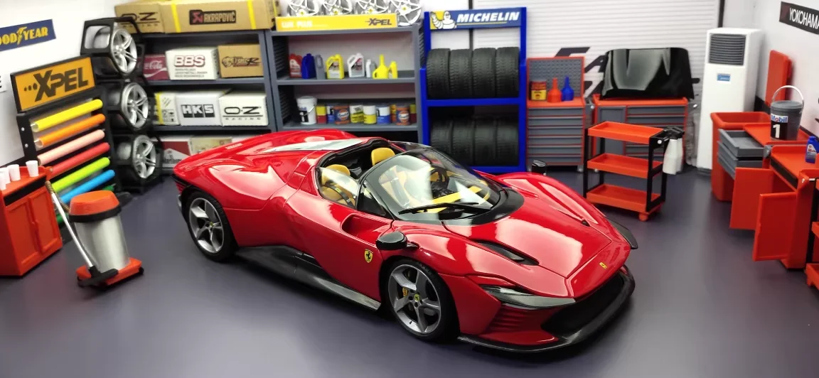 Modelo a Escala 1:18 del Ferrari Daytona SP3, Altamente Detallado, de Aleación Fundida a Presión, Auto de Exhibición Limitado para Coleccionistas Exigentes, Regalo de Lujo