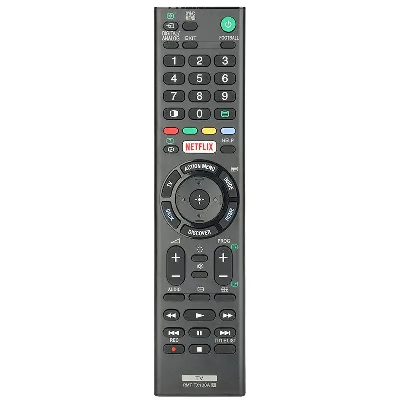 

For RMT-TX100A Sony-TV-Remote-Control-Replacement With NETFLIX Button, For Sony TV KDL-43W800C KDL-43W800D KDL-50W800C